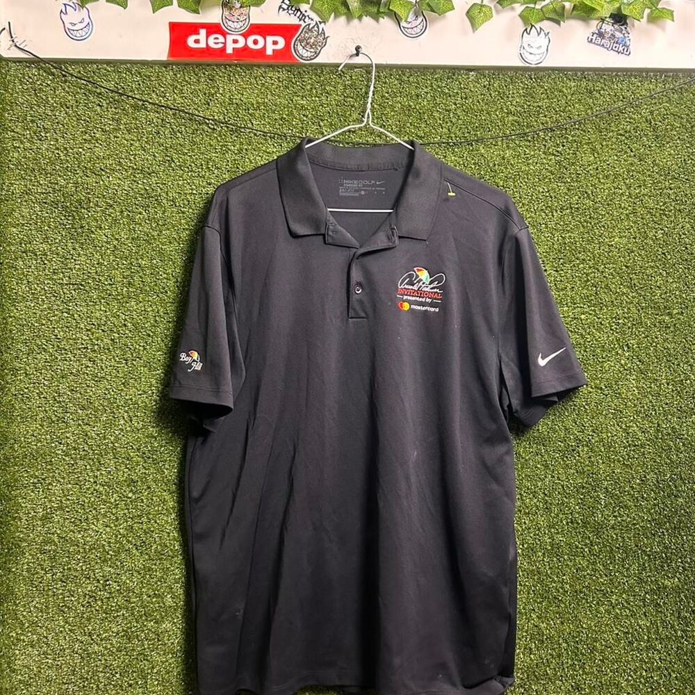 Nike Men's Navy and Black Polo-shirts